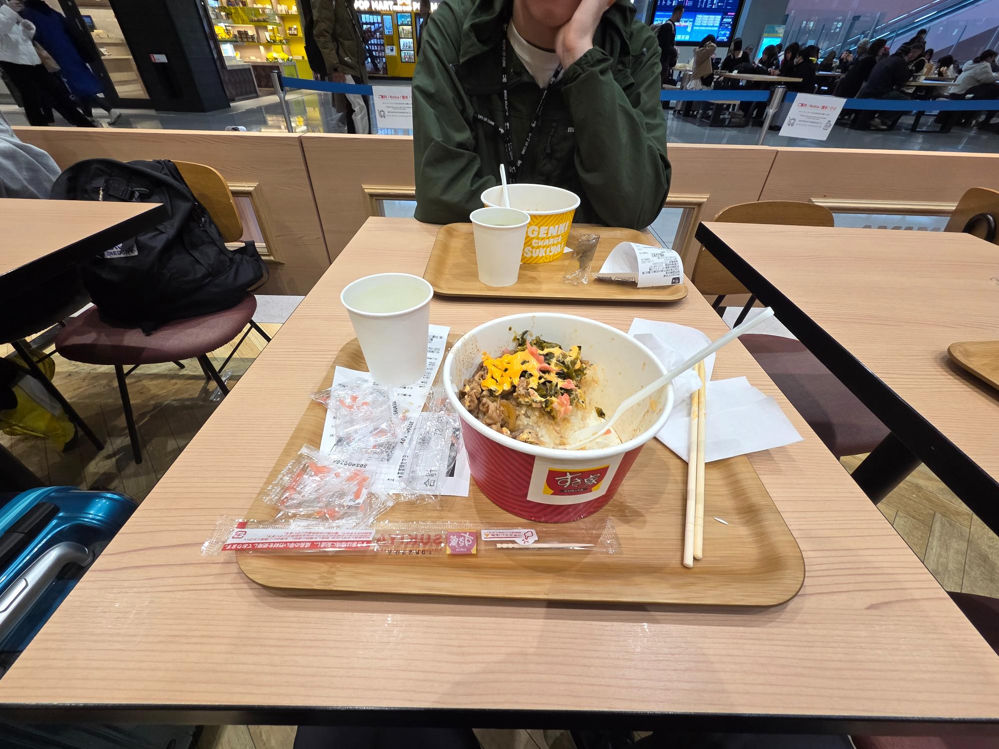 すき家の高菜明太マヨ牛丼